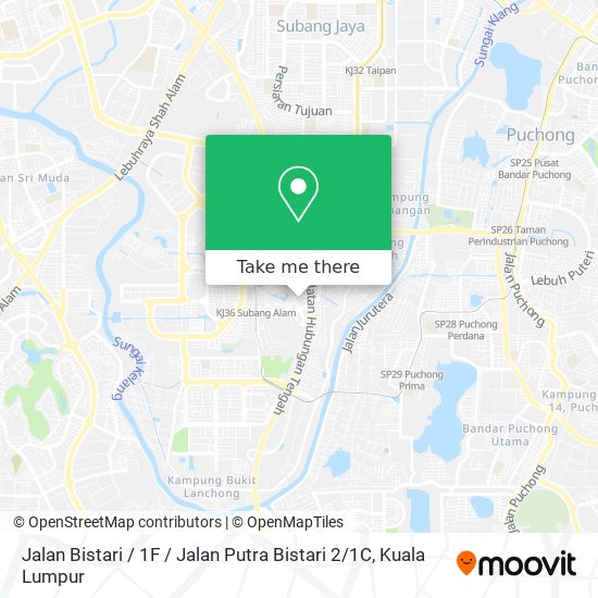 Peta Jalan Bistari / 1F / Jalan Putra Bistari 2 / 1C