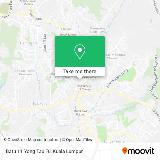 Peta Batu 11 Yong Tau Fu