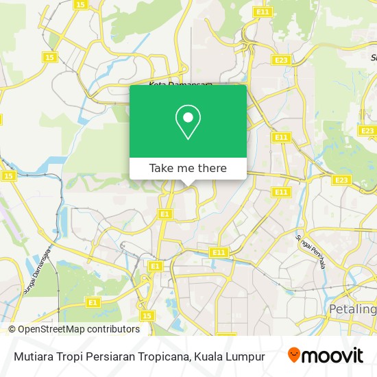 Mutiara Tropi Persiaran Tropicana map