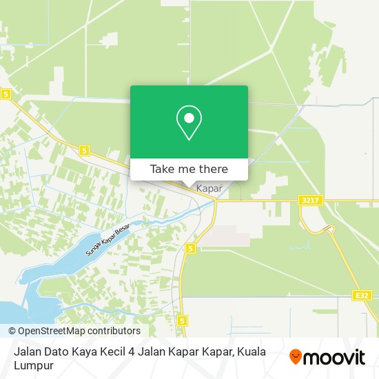 Jalan Dato Kaya Kecil 4 Jalan Kapar Kapar map