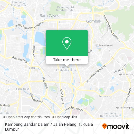 Kampung Bandar Dalam / Jalan Pelangi 1 map