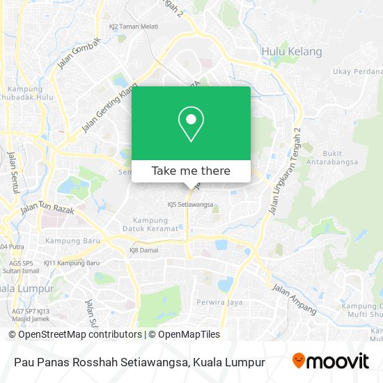 Pau Panas Rosshah Setiawangsa map