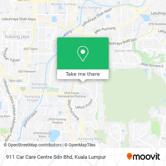 Peta 911 Car Care Centre Sdn Bhd