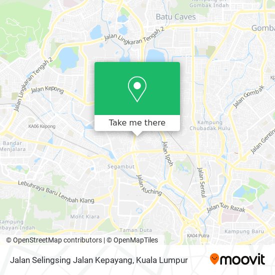 Jalan Selingsing Jalan Kepayang map