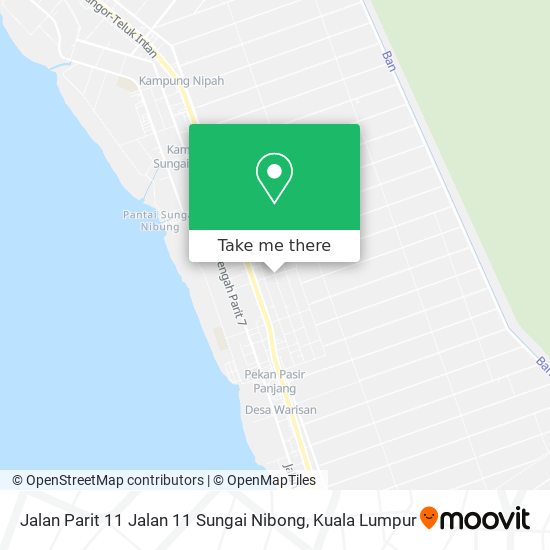 Peta Jalan Parit 11 Jalan 11 Sungai Nibong