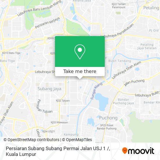 Persiaran Subang Subang Permai Jalan USJ 1 / map