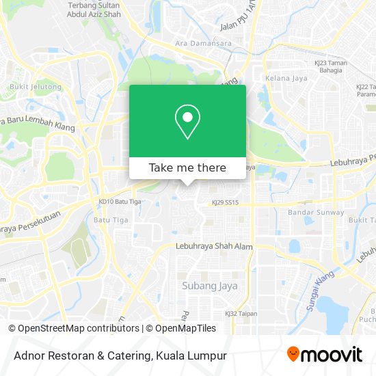 Peta Adnor Restoran & Catering