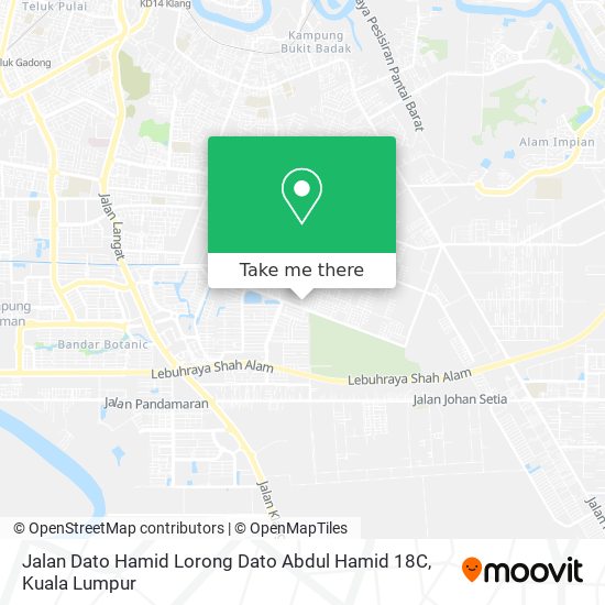 Jalan Dato Hamid Lorong Dato Abdul Hamid 18C map