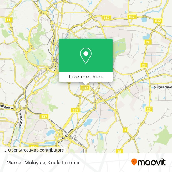 Peta Mercer Malaysia