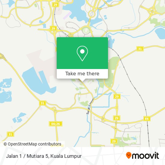 Jalan 1 / Mutiara 5 map