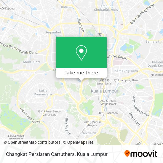 Peta Changkat Persiaran Carruthers