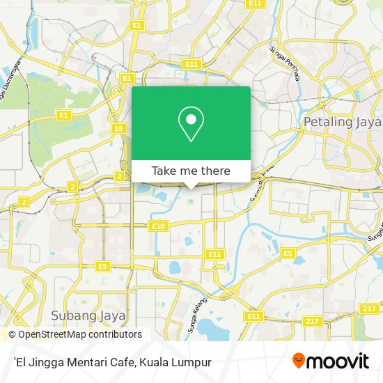 'El Jingga Mentari Cafe map