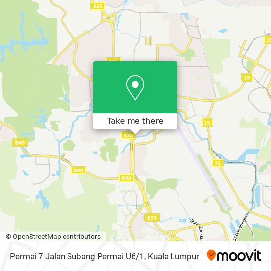 Peta Permai 7 Jalan Subang Permai U6 / 1