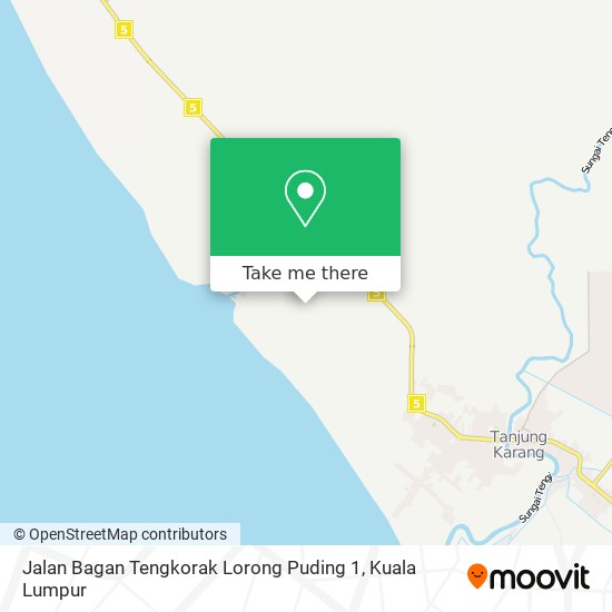 Jalan Bagan Tengkorak Lorong Puding 1 map