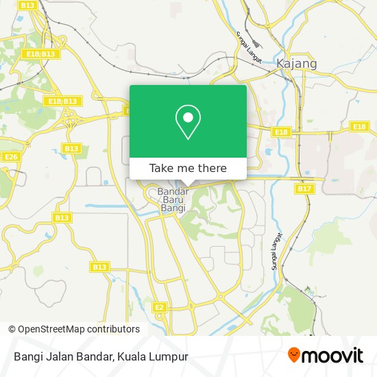 Bangi Jalan Bandar map