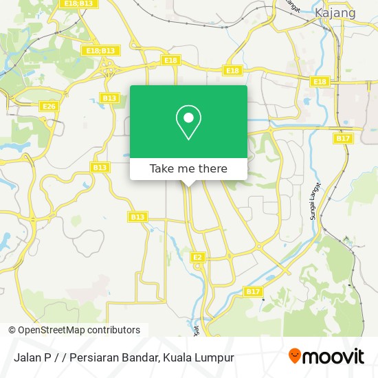 Jalan P / / Persiaran Bandar map