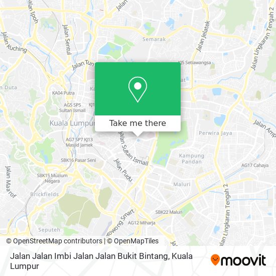 Peta Jalan Jalan Imbi Jalan Jalan Bukit Bintang