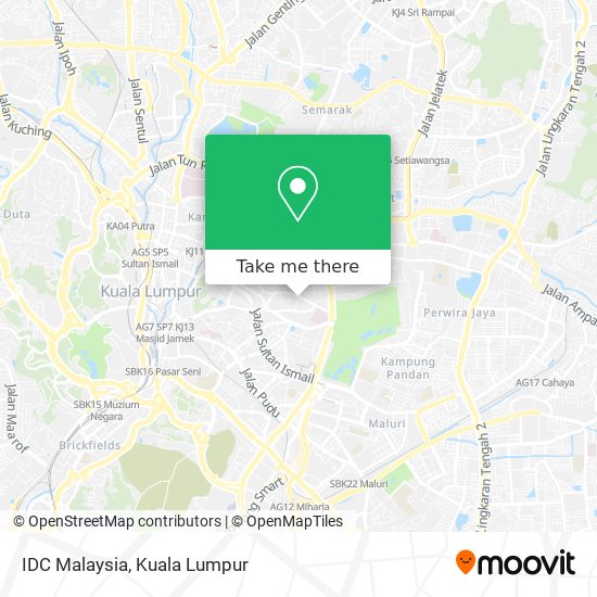 Peta IDC Malaysia
