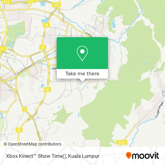 Xbox Kinect™ Show Time map