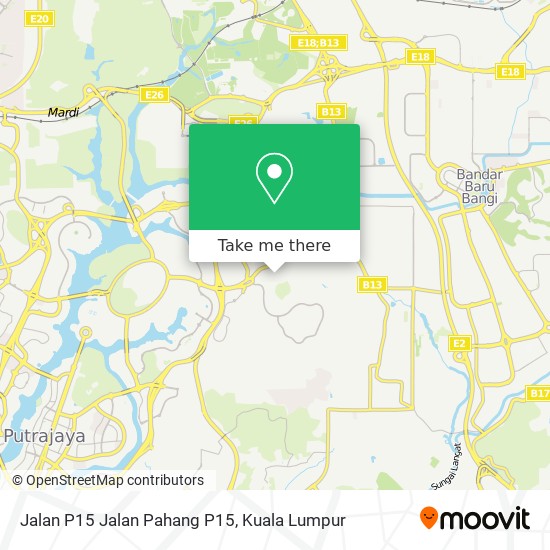 Jalan P15 Jalan Pahang P15 map