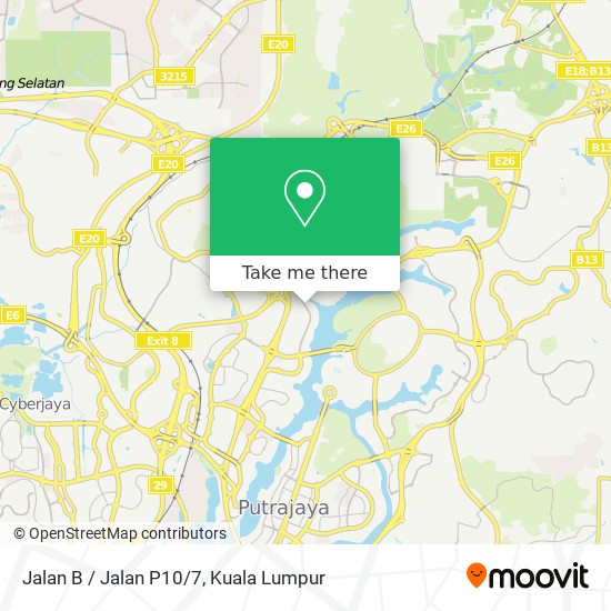 Jalan B / Jalan P10/7 map