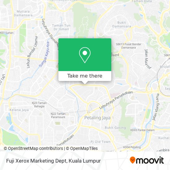 Fuji Xerox Marketing Dept map