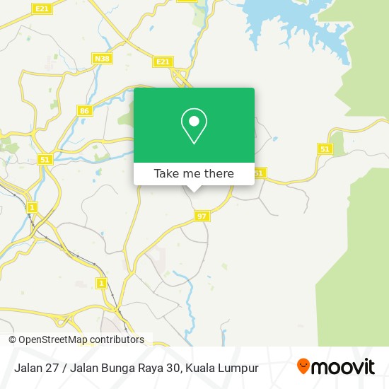 Peta Jalan 27 / Jalan Bunga Raya 30