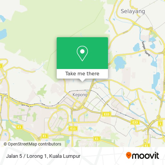 Peta Jalan 5 / Lorong 1