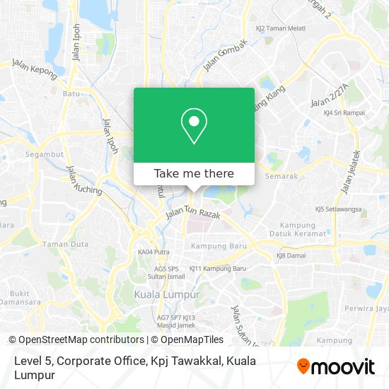 Level 5, Corporate Office, Kpj Tawakkal map