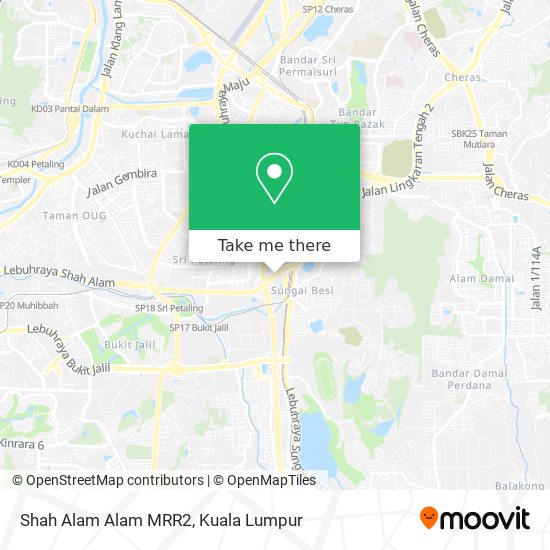 Peta Shah Alam Alam MRR2