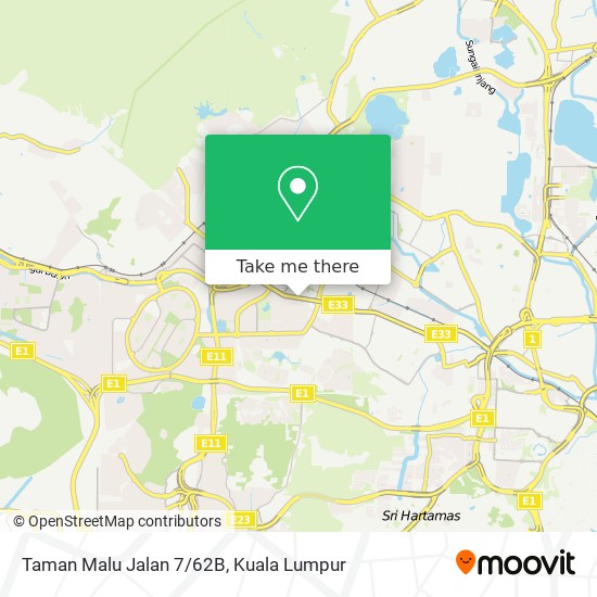 Taman Malu Jalan 7/62B map