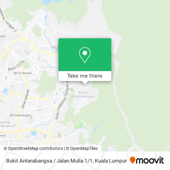 Peta Bukit Antarabangsa / Jalan Mulia 1 / 1