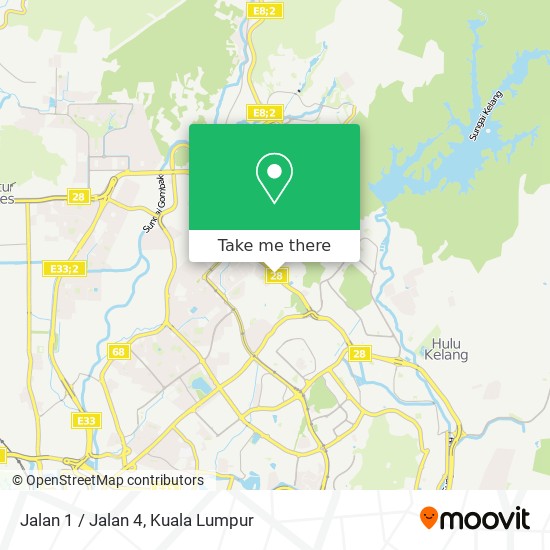 Jalan 1 / Jalan 4 map