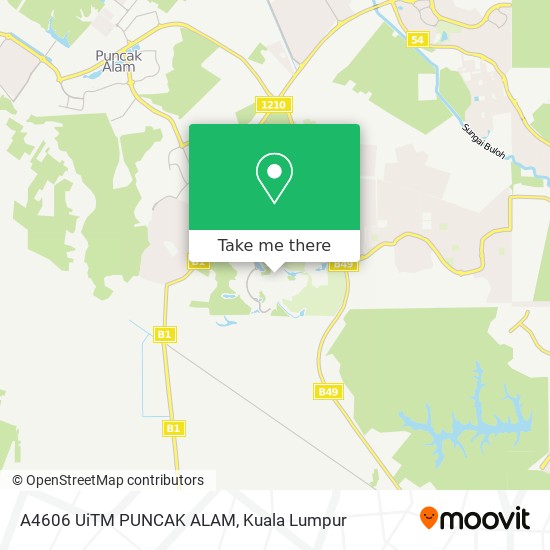 A4606 UiTM PUNCAK ALAM map