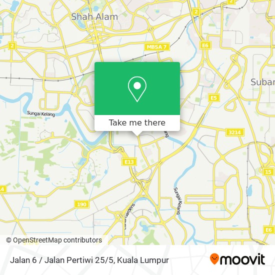 Peta Jalan 6 / Jalan Pertiwi 25/5