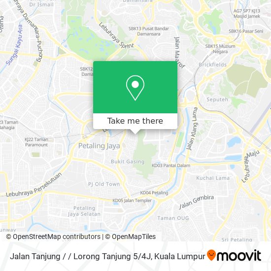 Peta Jalan Tanjung / / Lorong Tanjung 5 / 4J