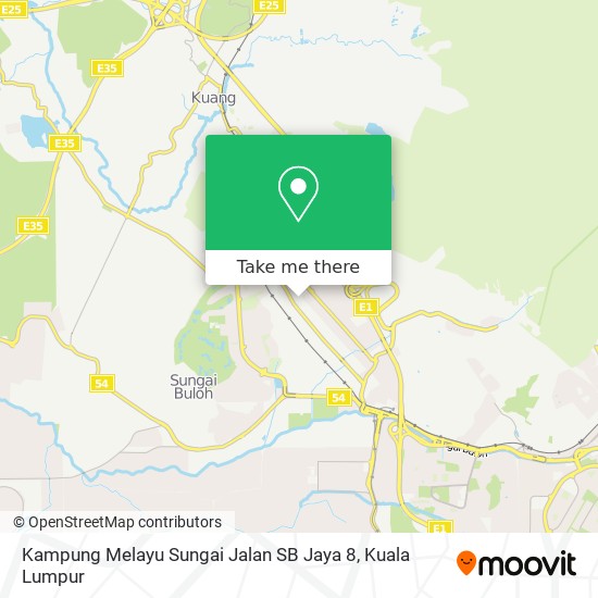 Kampung Melayu Sungai Jalan SB Jaya 8 map