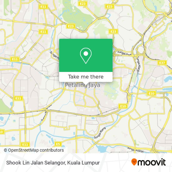 Shook Lin Jalan Selangor map