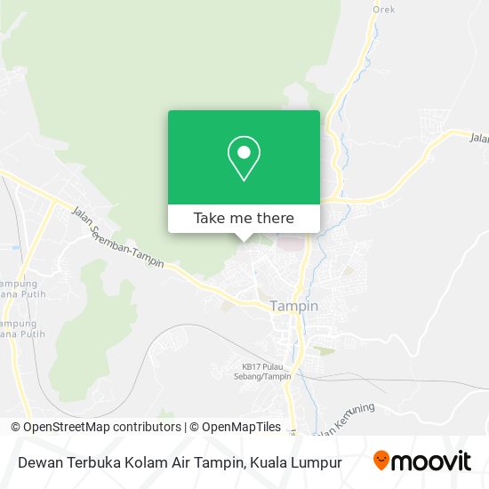Dewan Terbuka Kolam Air Tampin map