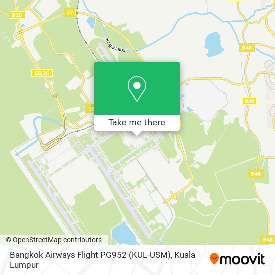 Bangkok Airways Flight PG952 (KUL-USM) map