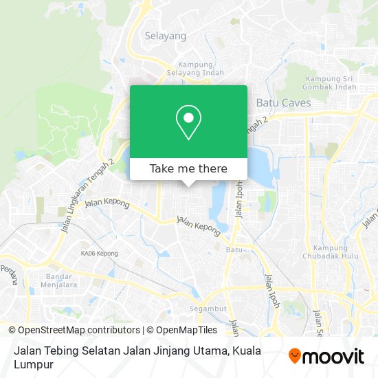 Jalan Tebing Selatan Jalan Jinjang Utama map