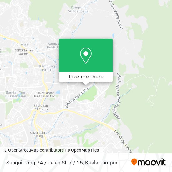 Sungai Long 7A / Jalan SL 7 / 15 map