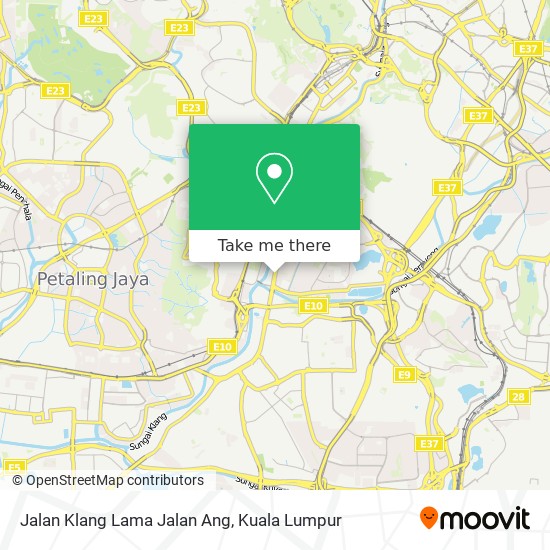 Jalan Klang Lama Jalan Ang map