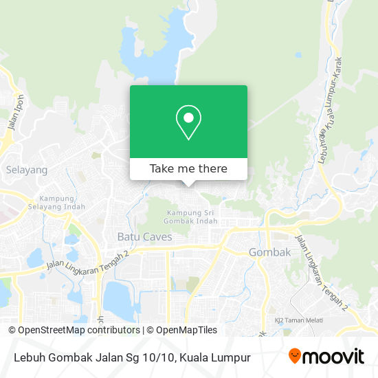 Lebuh Gombak Jalan Sg 10/10 map