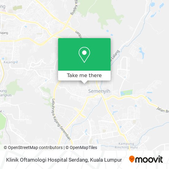 Peta Klinik Oftamologi Hospital Serdang