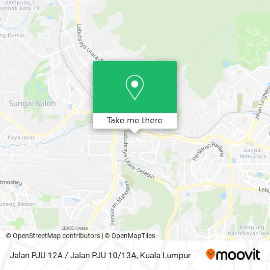 Jalan PJU 12A / Jalan PJU 10 / 13A map