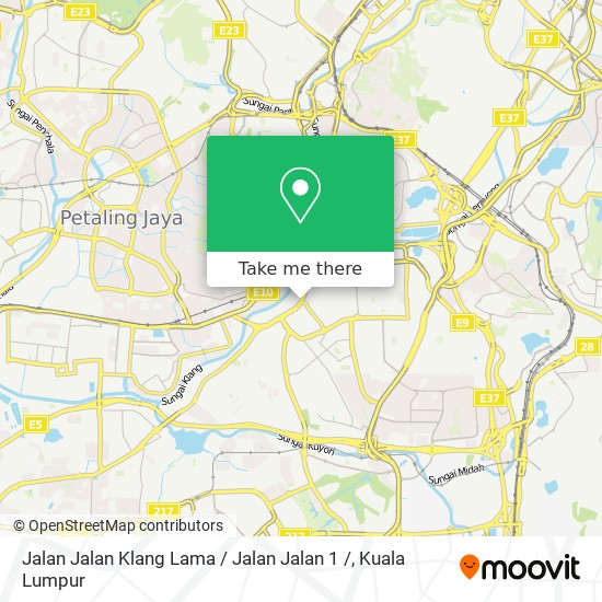 Jalan Jalan Klang Lama / Jalan Jalan 1 / map