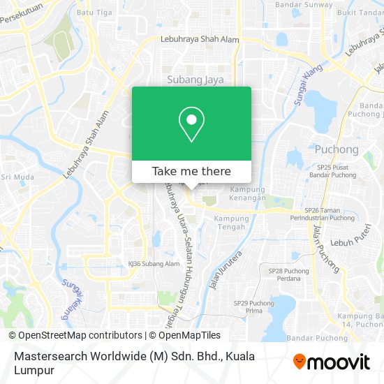 Mastersearch Worldwide (M) Sdn. Bhd. map