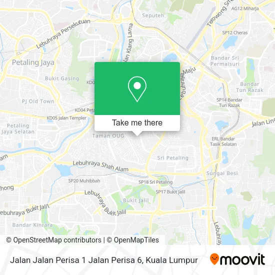 Jalan Jalan Perisa 1 Jalan Perisa 6 map