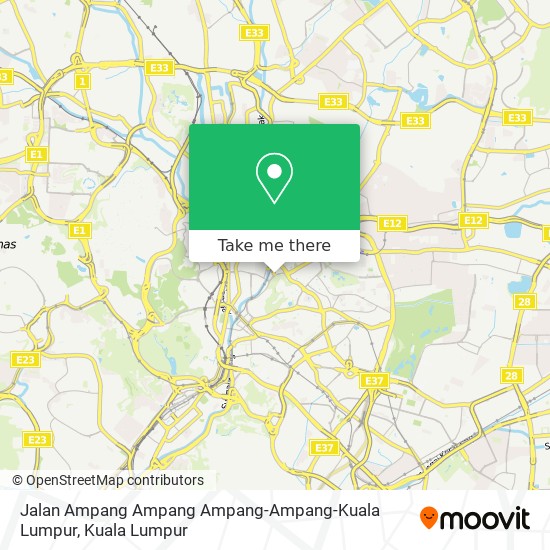 Peta Jalan Ampang Ampang Ampang-Ampang-Kuala Lumpur